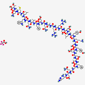Chemical structure of (Des-Thr⁵)-Glucagon