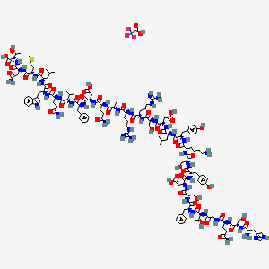 Chemical structure of (Des-Thr⁷)-Glucagon