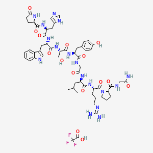 Chemical structure of (D-Leu⁷)-LHRH