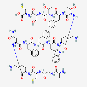 Chemical structure of (D-Phe⁷)-Somatostatin-14