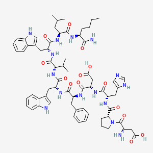 Chemical structure of (D-Pro²,D-Trp⁶,⁸,Nle¹⁰)-Neurokinin B