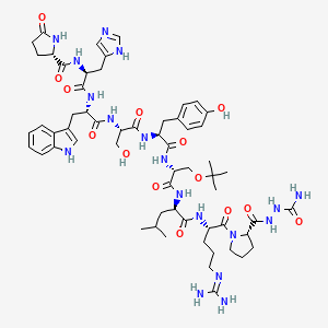 Chemical structure of (D-Ser(tBu)⁶,D-Leu⁷,Azagly¹⁰)-LHRH