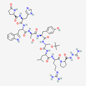 Chemical structure of (D-Ser⁴,D-Ser(tBu)⁶,Azagly¹⁰)-LHRH