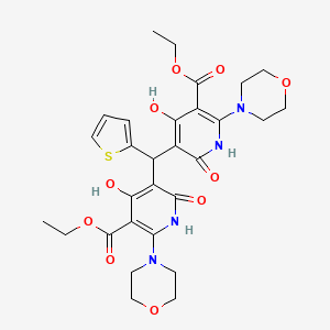 Chemical structure of (D-Trp³²)-Neuropeptide Y (porcine)