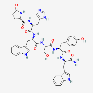 Chemical structure of (D-Trp⁶)-LHRH (1-6) amide