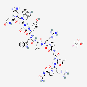 Chemical structure of (D-Trp⁶)-LHRH-Leu-Arg-Pro-Gly amide