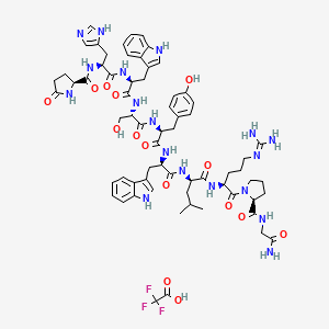 Chemical structure of (D-Trp⁶,D-Leu⁷)-LHRH