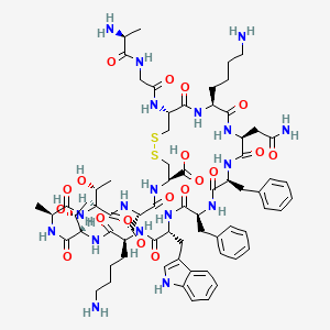 Chemical structure of (D-Trp⁸)-Somatostatin-14