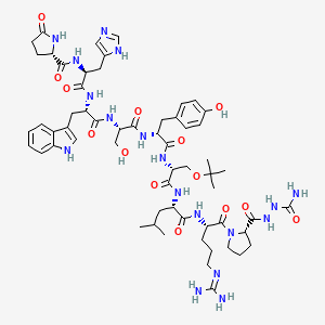 Chemical structure of (D-Tyr⁵,D-Ser(tBu)⁶,Azagly¹⁰)-LHRH