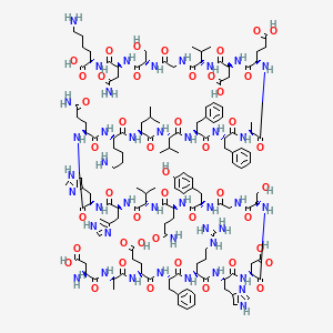 Chemical structure of (Gln¹¹)-Amyloid β-Protein (1-28)