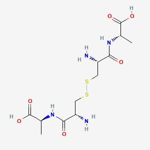 Chemical structure of (H-Cys-Ala-OH)₂
