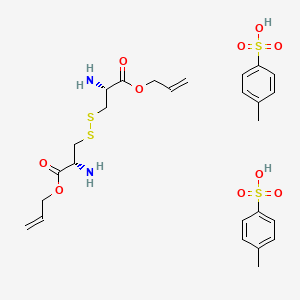 Chemical structure of (H-Cys-allyl ester)₂ · 2 p-tosylate