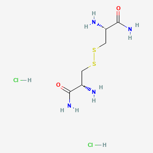 Chemical structure of (H-Cys-NH₂)₂ · 2 HCl