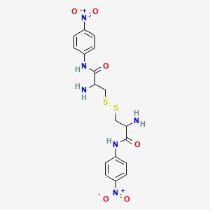 Chemical structure of (H-Cys-pNA)₂