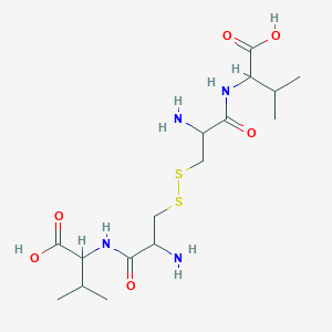Chemical structure of (H-Cys-Val-OH)₂