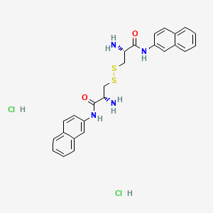 Chemical structure of (H-Cys-βNA)₂ · 2 HCl
