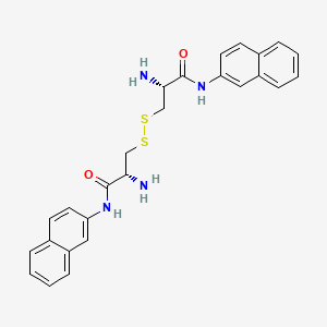 Chemical structure of (H-Cys-βNA)₂