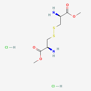 Chemical structure of (H-D-Cys-OMe)₂ · 2 HCl