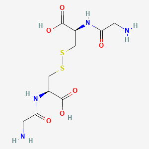 Chemical structure of (H-Gly-Cys-OH)₂