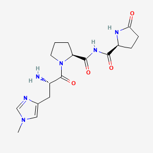 Chemical structure of (His(1-Me)²)-TRH