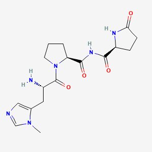 Chemical structure of (His(3-Me)²)-TRH