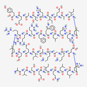 Chemical structure of (Ile⁵,Trp²³,Tyr³⁶)-pTH-Related Protein (1-36) (human, mouse, rat)