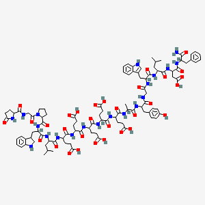 Chemical structure of (Leu¹⁵)-Gastrin I (human)
