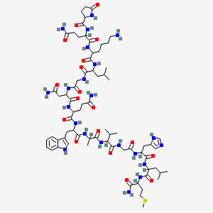 Chemical structure of (Lys³)-Bombesin
