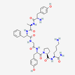 Chemical structure of (Lys⁷)-Dermorphin