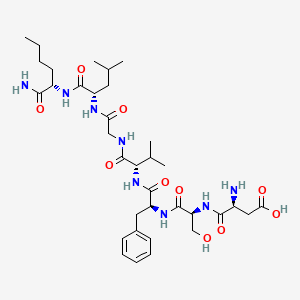 Chemical structure of (Nle¹⁰)-Neurokinin A (4-10)
