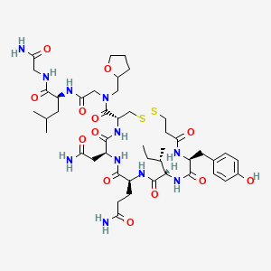 Chemical structure of (Orn(Ac)⁸)-Atosiban