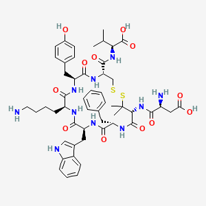 Chemical structure of (Pen⁵)-Urotensin II (4-11) (human)