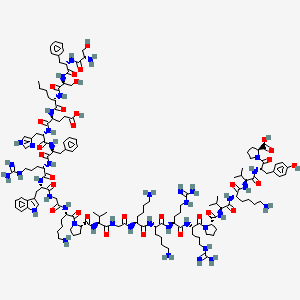Chemical structure of ACTH (1-24), phe(2)-nle(4)-