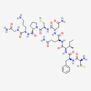 Chemical structure of (Phe²,Orn⁸)-Oxytocin