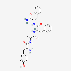 Chemical structure of (Phe⁴)-Dermorphin (1-4) amide