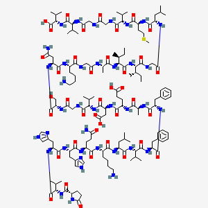 Chemical structure of (Pyr¹¹)-Amyloid β-Protein (11-40)