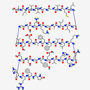 Chemical structure of (Pyr³)-Amyloid β-Protein (3-42)