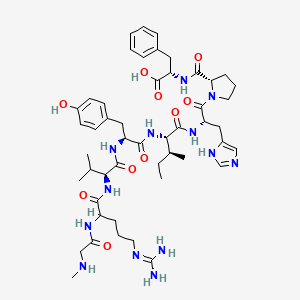 Chemical structure of (Sar¹)-Angiotensin II