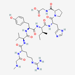 Chemical structure of (Sar¹,Gly⁸)-Angiotensin II
