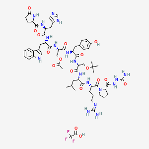 Chemical structure of (Ser(Ac)⁴,D-Ser(tBu)⁶,Azagly¹⁰)-LHRH