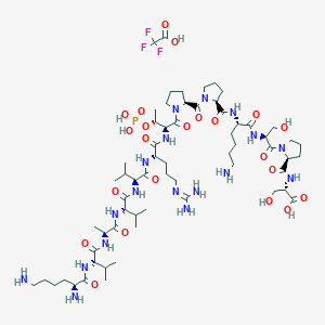 Chemical structure of (Thr(PO₃H₂)²³¹)-Tau Peptide (225-237)