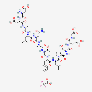 Chemical structure of (Thr¹⁷)-c-Jun (11-23)