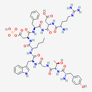 Chemical structure of Cholecystokinin (25-33), thr(28)-nle(31)-