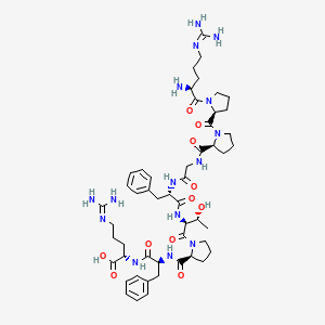 Chemical structure of (Thr⁶)-Bradykinin