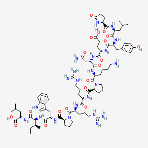 Chemical structure of (Trp¹¹)-Neurotensin