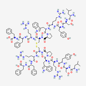 Chemical structure of (Trp¹¹,D-Phe¹⁵,¹⁶)-SDF-1 (7-16) (Dimer) (human, cat, mouse)