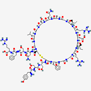 Chemical structure of (Tyr⁰)-Atriopeptin II (rat)