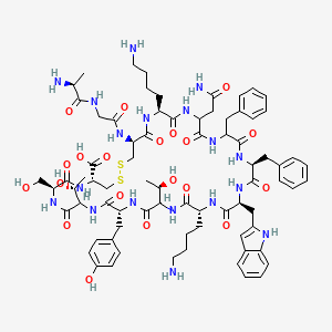 Chemical structure of Somatostatin, Tyr(11)-