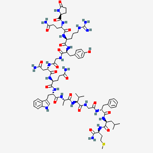 Chemical structure of (Tyr⁴,D-Phe¹²)-Bombesin