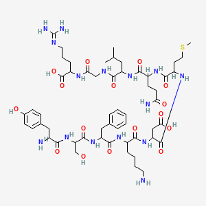 Chemical structure of (Tyr⁶⁵,Phe⁶⁷)-C5a (65-74) (human)